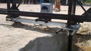 Купить сваи для ворот в Котлас. Заказать ворота на сваях под ключ от 21746 руб